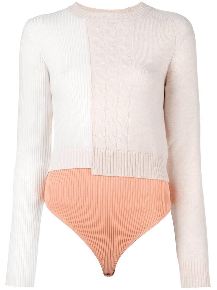 Maison Margiela Sweater Long Sleeve Body, Women's, Size: Medium, Nude/neutrals, Polyamide/wool