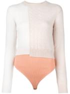 Maison Margiela Sweater Long Sleeve Body, Women's, Size: Medium, Nude/neutrals, Polyamide/wool