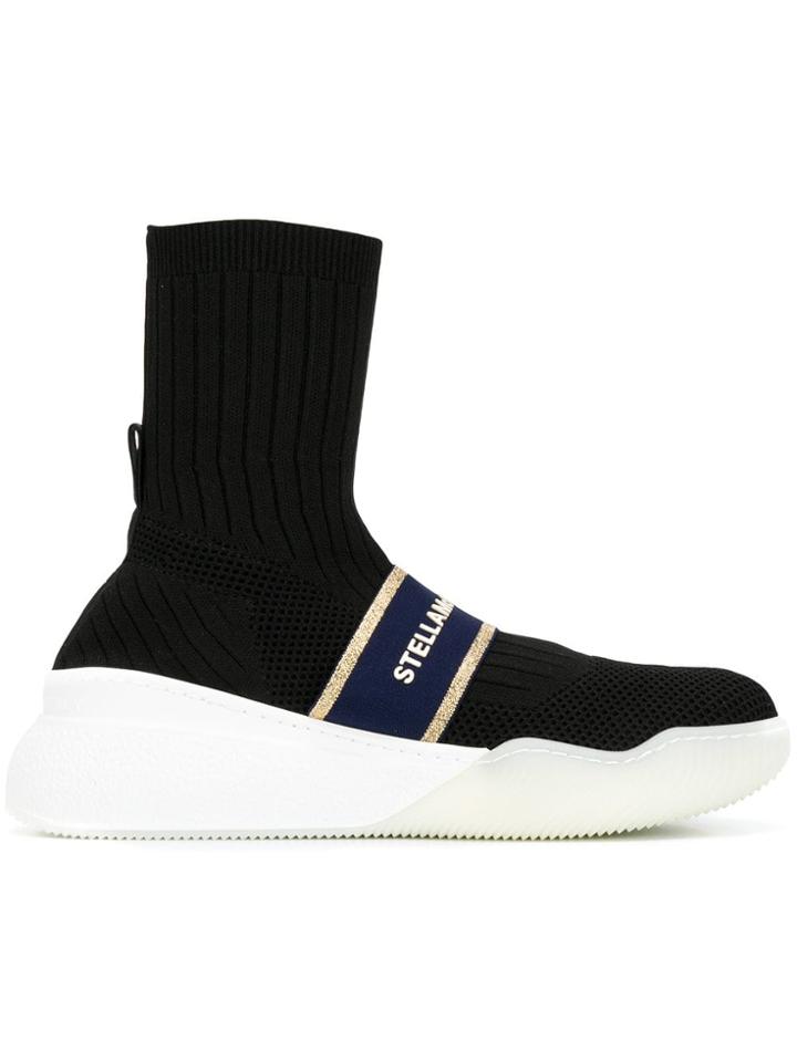Stella Mccartney Loop Hi-top Sneakers - Black