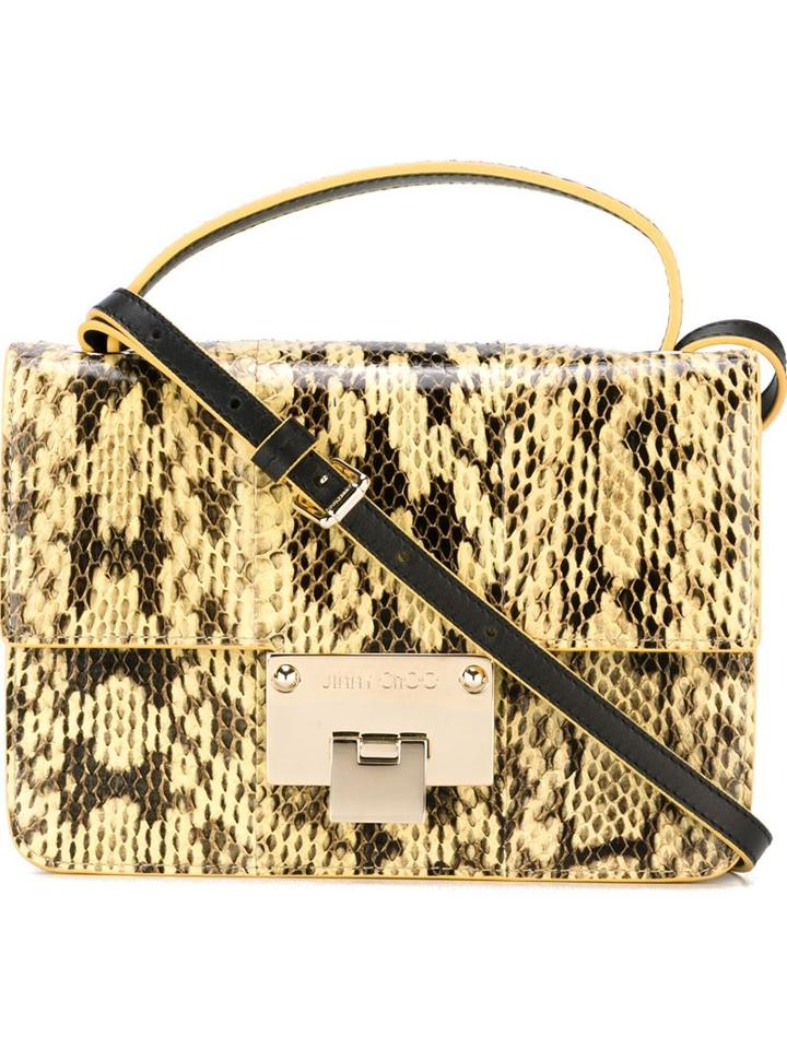 Jimmy Choo Rebel Shoulder Bag, Women's, Yellow/orange, Leather