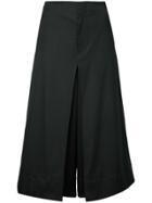 Bassike Inverted Pleat Cropped Pants - Black
