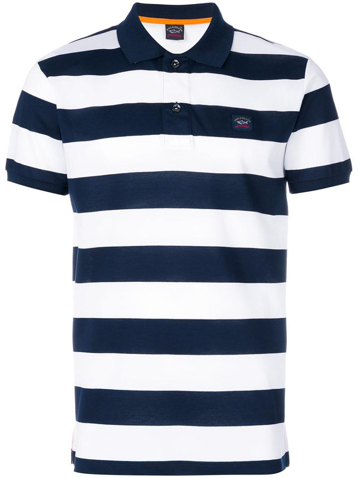 Paul & Shark - Short Sleeve Polo - Men - Cotton - M, Blue, Cotton