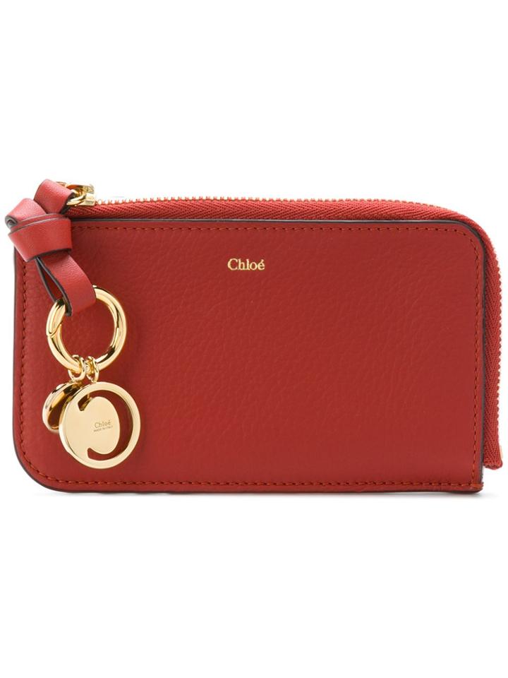 Chloé C Pendant Card Holder - Red