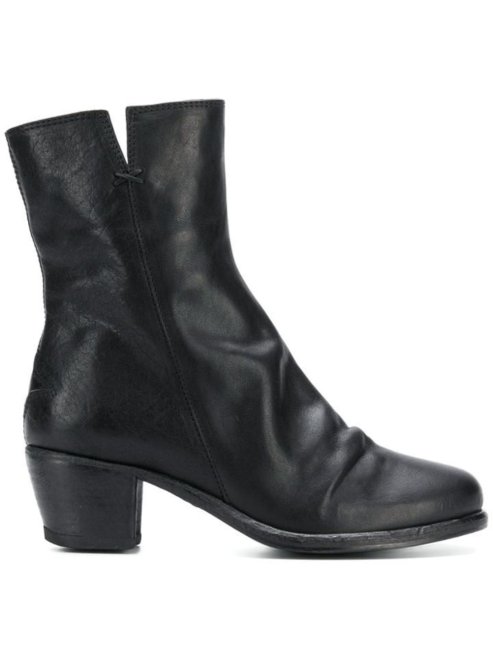 Fiorentini + Baker Side Zip Ankle Boots - Black