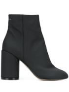 Mm6 Maison Margiela Zipped Ankle Boots - Black