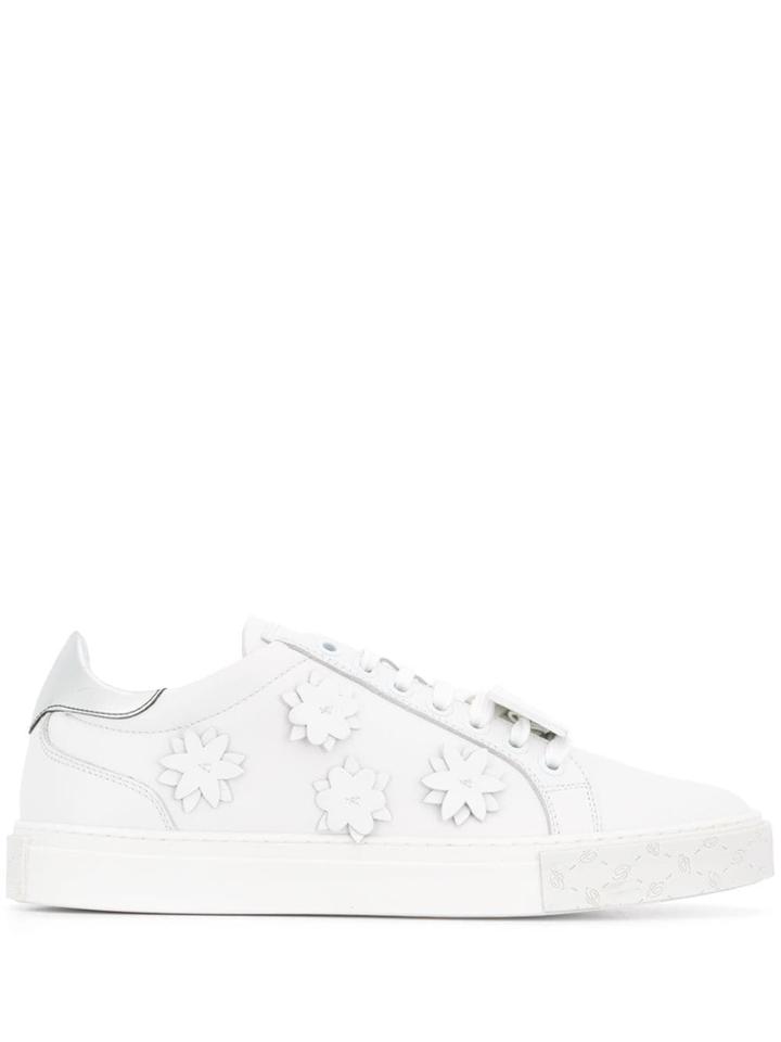 Blumarine Flower Patch Sneakers - White
