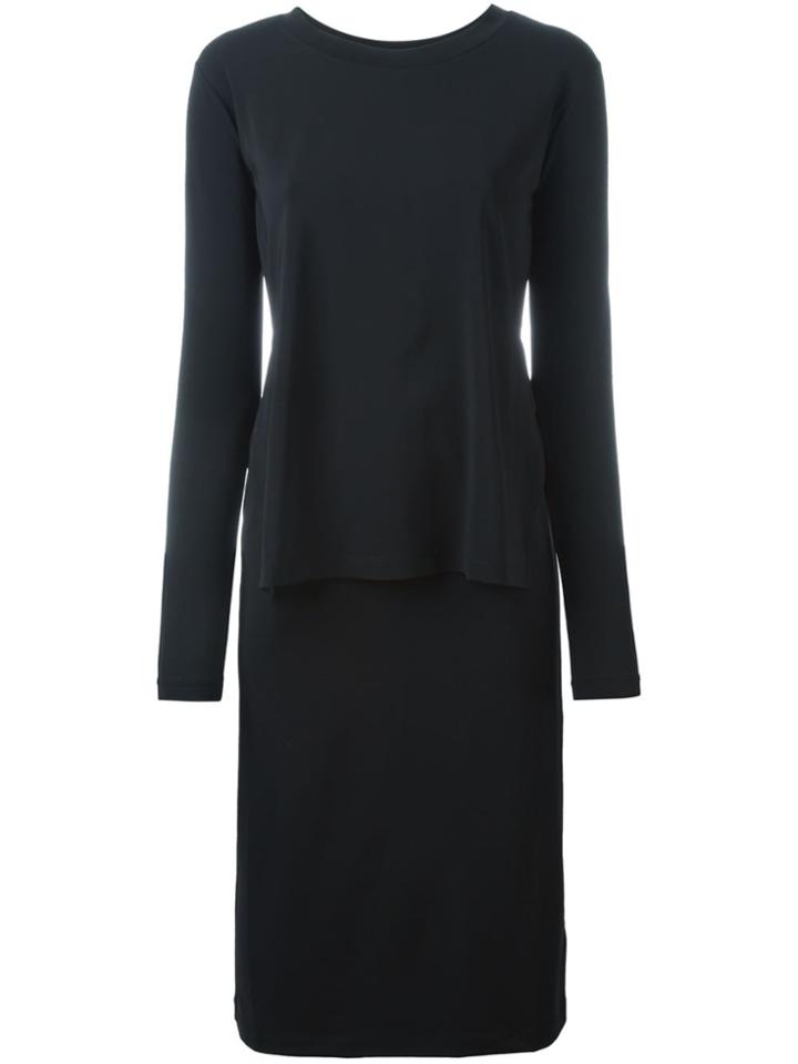 Mm6 Maison Margiela Longsleeved Dress - Black