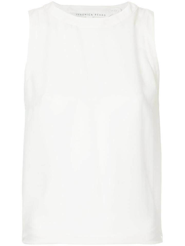 Veronica Beard Mina Shell Tank Top - White