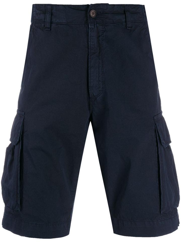 Perfection Side Pocket Bermuda Shorts - Blue