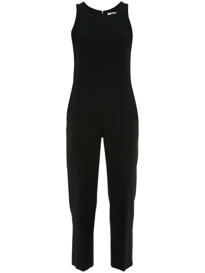 H Beauty & Youth Square Neck Sleeveless Jumpsuit - Black