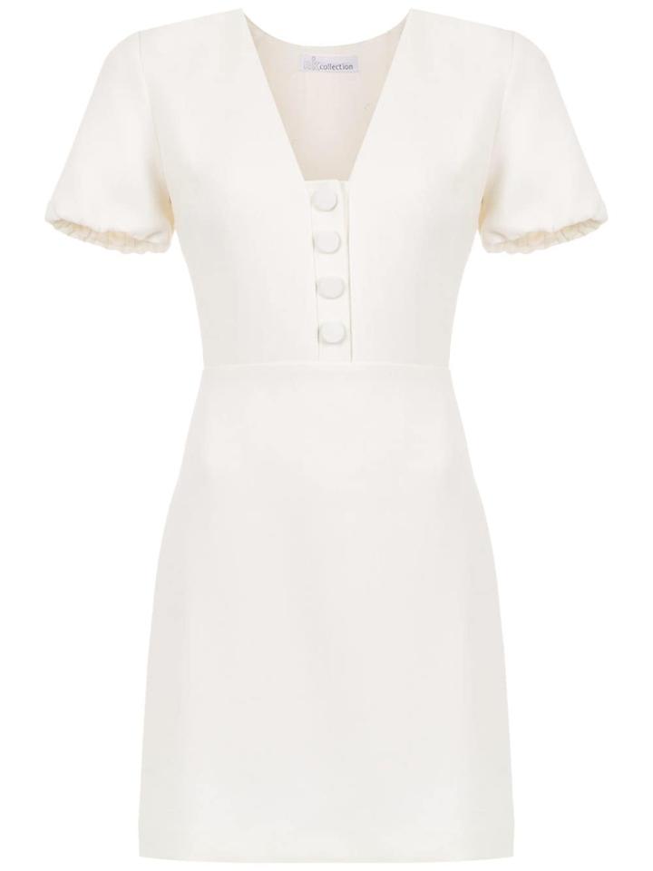 Nk Collection Short Flared Dress - White