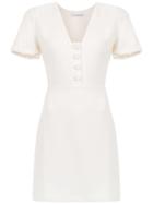 Nk Collection Short Flared Dress - White