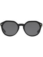 Tory Burch Round Frame Sunglasses - Black