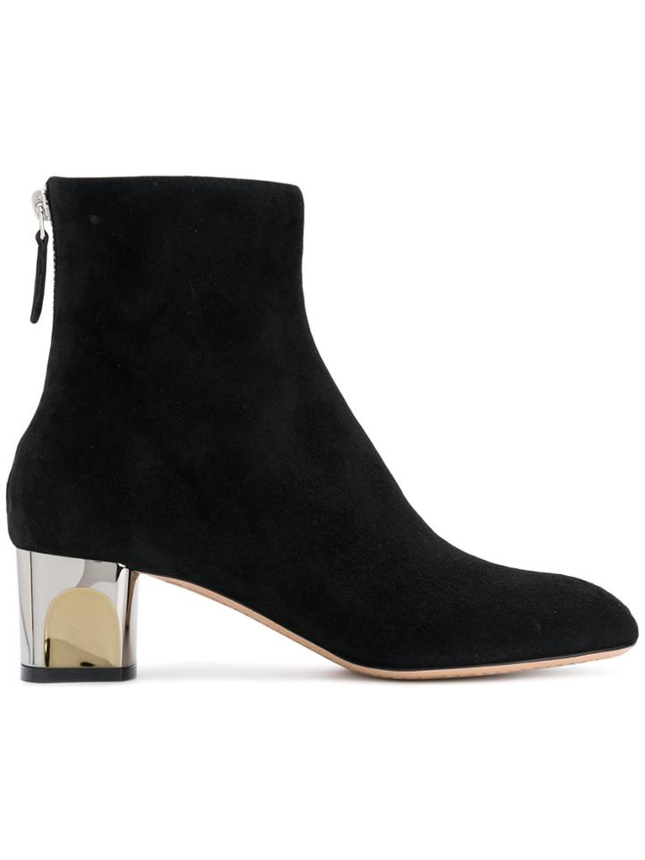 Alexander Mcqueen Metal Heel Boots - Black