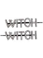 Ashley Williams Witch Embellished Hair Clips - Black