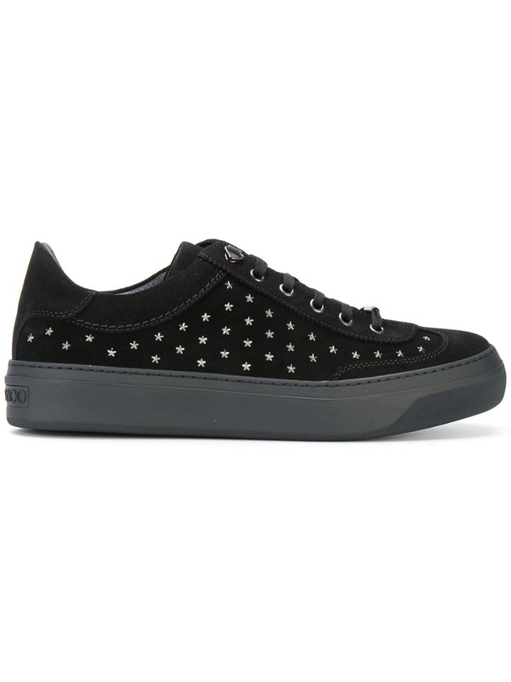 Jimmy Choo Ace Star Studded Sneakers - Black