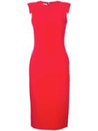 Antonio Berardi Fitted Shoulder Panel Dress - Red