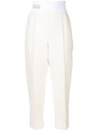 Fendi Cropped Tailored Trousers - White