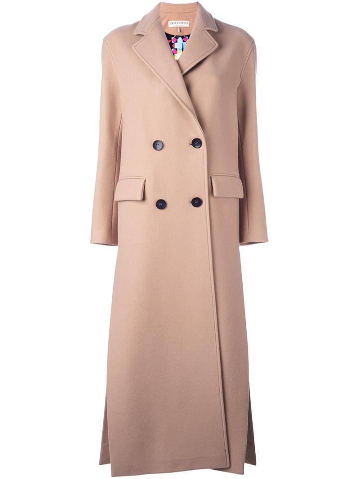 Emilio Pucci Long Double Breasted Coat