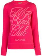 Michael Kors Collection Intarsia-knit Jumper - Pink