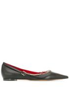 Valentino Valentino Garavani Chain Detail Ballerinas - Black