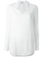 Dondup Classic Shirt, Women's, Size: 42, White, Viscose/silk