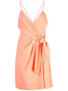 Alice+olivia Waist-tied Mini Dress - Orange