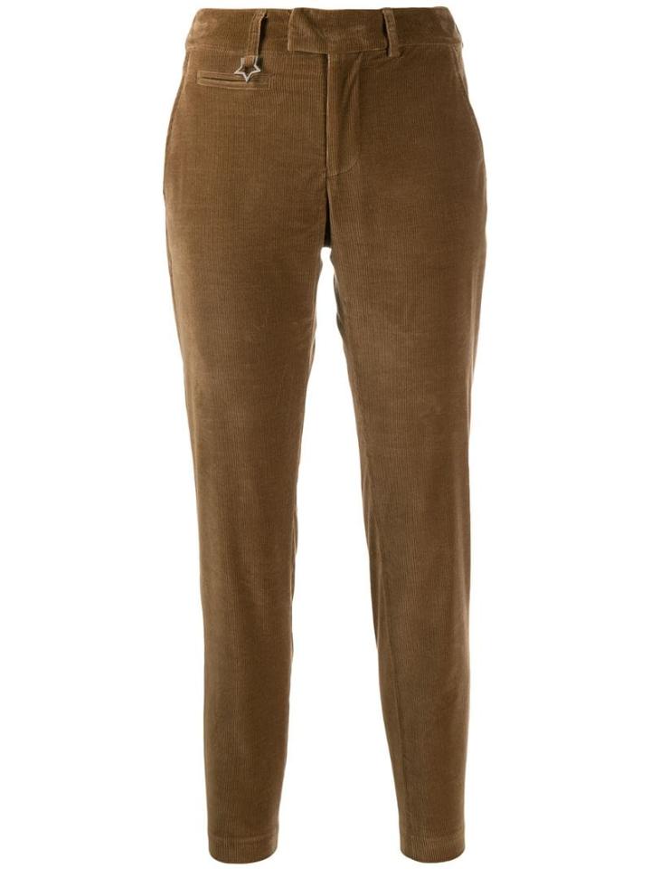 Lorena Antoniazzi Corduroy Slim-fit Trousers - Brown