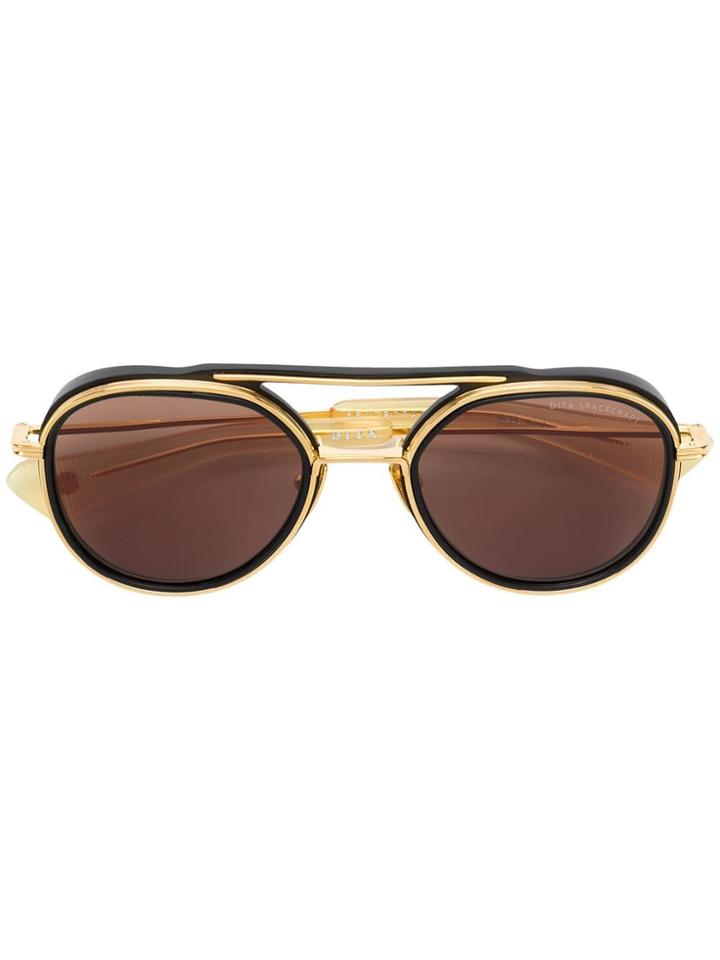 Dita Eyewear Double Frame Round Sunglasses - Black
