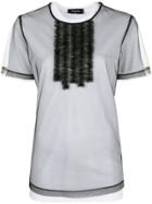 Dsquared2 Frill Sheer Layered T-shirt - Black