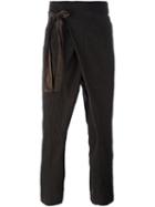 Ziggy Chen Tie Detail Tapered Trousers