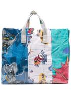 Comme Des Garçons Shirt Cartoon Shopper Bag - Multicolour