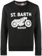 Mc2 Saint Barth Rider Logo Sweatshirt - Black