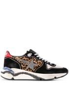 Golden Goose Leopard Print Sneakers - Black