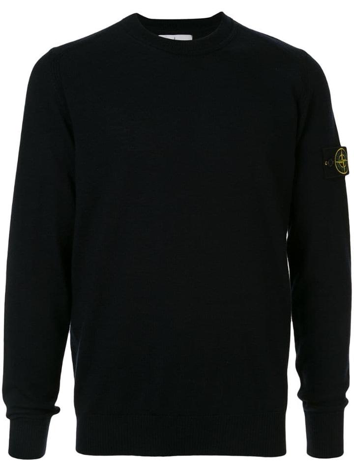 Stone Island Compass Badge Pullover - Blue