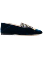 Sergio Rossi Multicoloured Stone Loafers - Blue