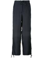 Maharishi Tiger Embroidered Track Pants - Blue