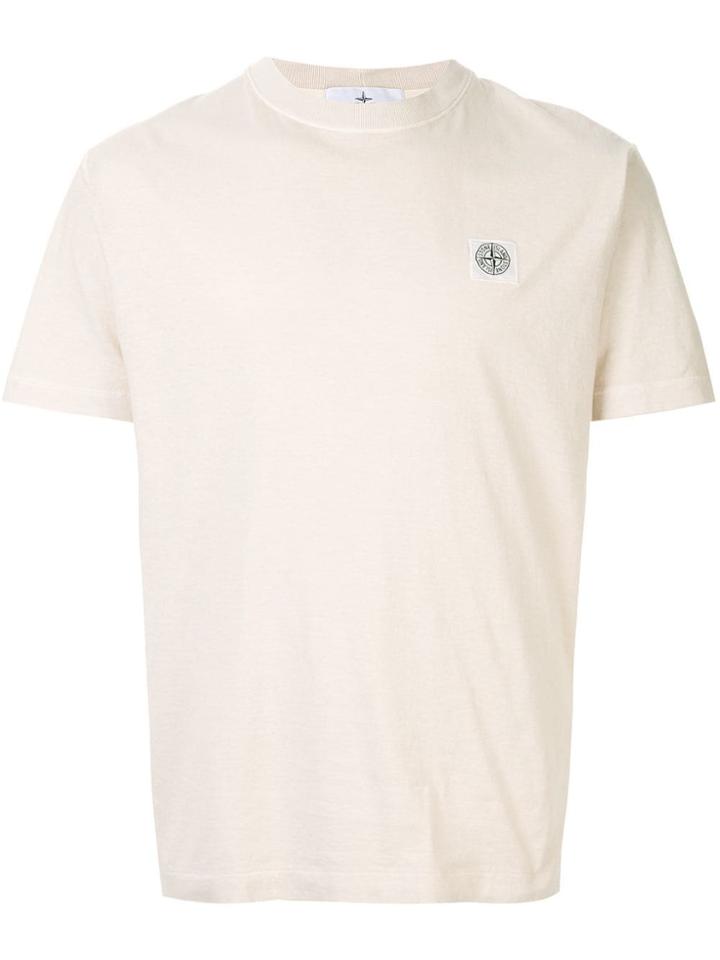 Stone Island Overdyed Logo Patch T-shirt - Neutrals