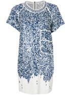 Aviù Sequinned Mini Dress - Blue