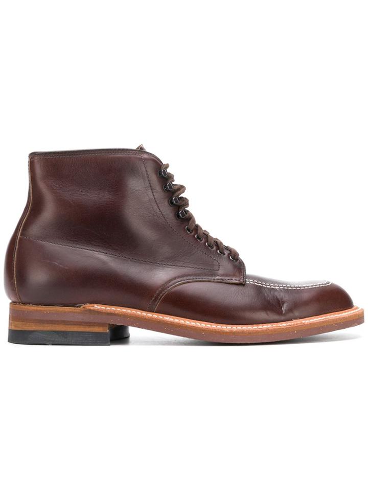 Alden Lace-up Ankle Boots - Brown
