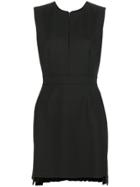 Alexander Mcqueen Sleeveless Shift Mini Dress - Black