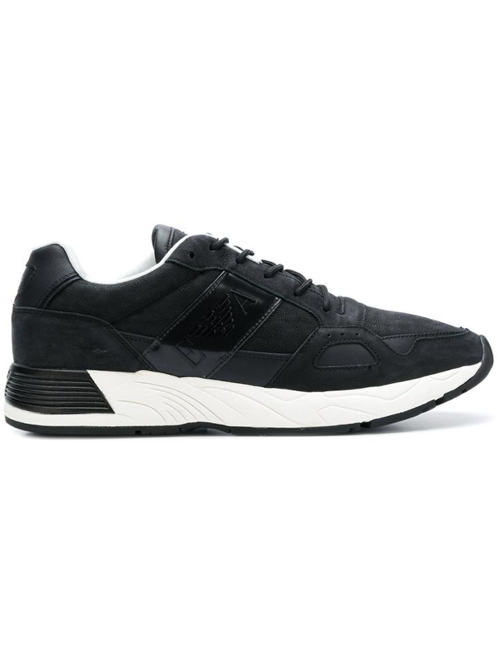 Emporio Armani Runner Sneakers - Black