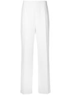 Paule Ka - Straight Leg Woven Trousers - Women - Polyester - 44, Women's, White, Polyester