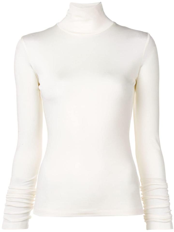 Mm6 Maison Margiela Turtle-neck Fitted Top - White