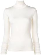 Mm6 Maison Margiela Turtle-neck Fitted Top - White