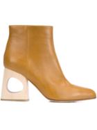 Marni Cut Out Heel Ankle Boots
