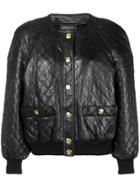 Chanel Vintage Diamond Quilted Leather Jacket - Black