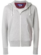 Junya Watanabe Man Cropped Zip Front Hoodie - Grey