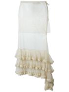 Marques'almeida Jupe Long Tulle Skirt