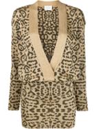Giuseppe Di Morabito Drop Waist Knit Dress - Gold